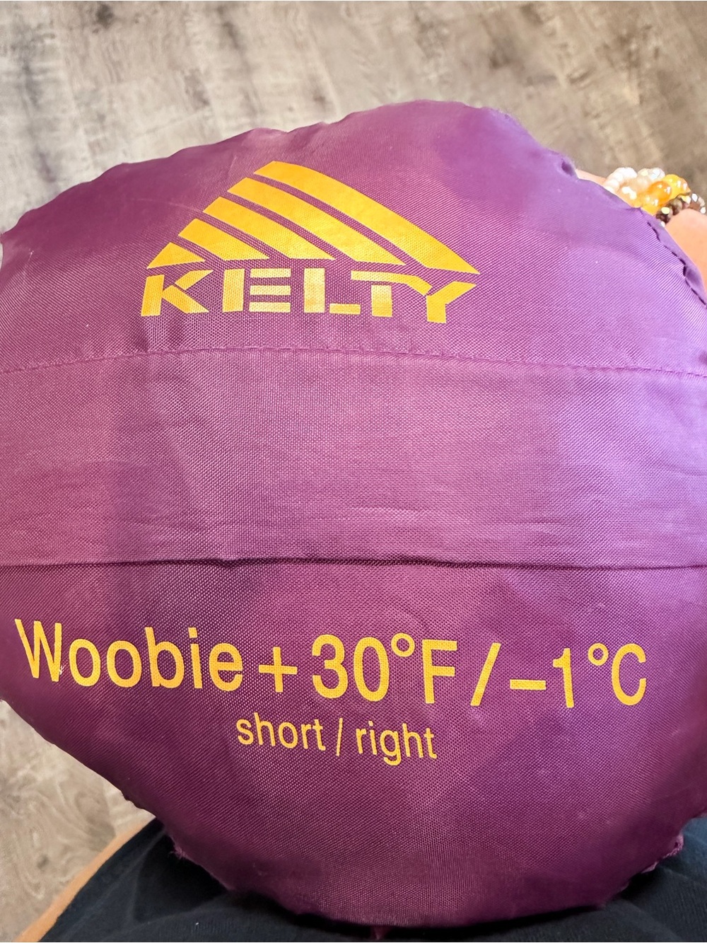 Kelty Woobie +30°F Short Kids Sleeping Bag Purple Pink, 2 zippers + stuff sack - Picture 14 of 15